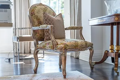 French Louis XVI Style Vintage Armchair | RRP £1230 • £300