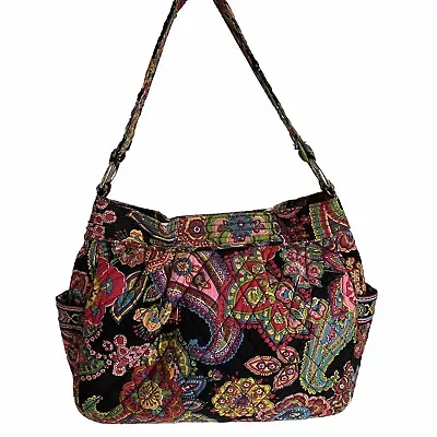 Vera Bradley Symphony In Hue Reversible Tote Hobo/ Shoulder Bag Retired Pattern • $28.99