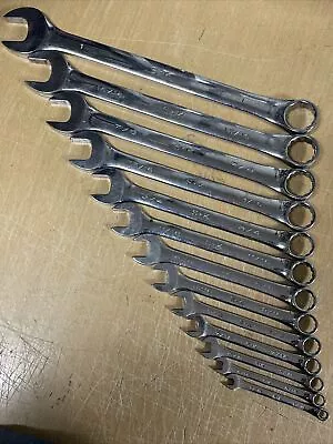 14 Piece S-K SAE Standard Combination Wrench Set 1 -1/4  SEE PHOTOS FOR SIZES • $125