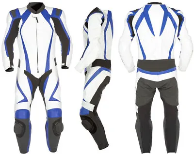 $278.77 • Buy Mens A Grade Leather Motorcycle 1PC Suit Motorbike Rider Racing Armour Sports AB