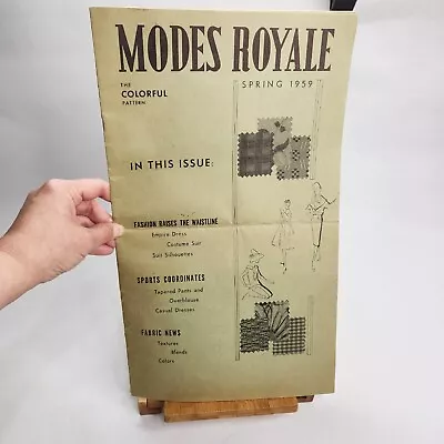 Vintage Modes Royale Sewing Pattern Booklet Spring 1959 16 X9  8 Pages *READ* • $31.95