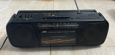 JVC RC-125 AM FM Radio Cassette Player Recorder W/3 Band Graphic Equalizer NICE! • $29.99