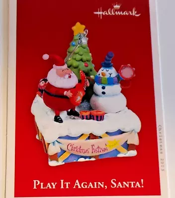 Hallmark Keepsake Ornament 2003  Play It Again Santa  Movement & Sound New • $15.95