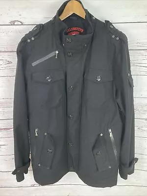 Wellensteyn Retro Jacket XL Military Black Cotton VGC • $93.33