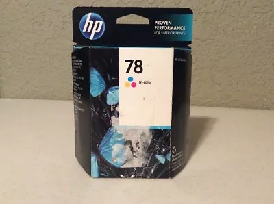 Genuine HP 78 Tricolor Ink Cartridge (C6578DN) Sealed Expired 01/2014 • $12.99