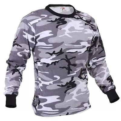 Rothco Military Tactical Camouflage Long Sleeve T-Shirt (Choose Sizes) • $17.99