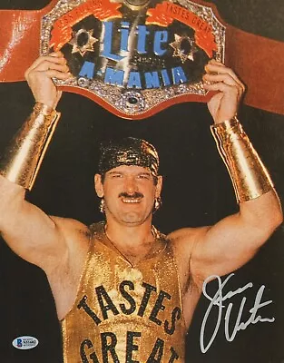 Jesse Ventura Signed 11x14 Photo BAS Beckett COA WWE Miller Lite Beer Ad Picture • $79.99