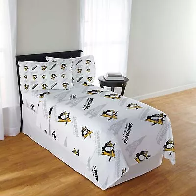 NHL Officially Licenced Pittsburgh Penguins Sheet Set • $40.49