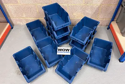 10 X Parts Bins Workshop Plastic Parts Storage Garage Containers Box Boxes Lin • £0.99
