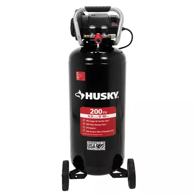 Husky Electric Air Compressor 20 Gallon 200 PSI Oil Free Portable Vertical Tool • $324.49