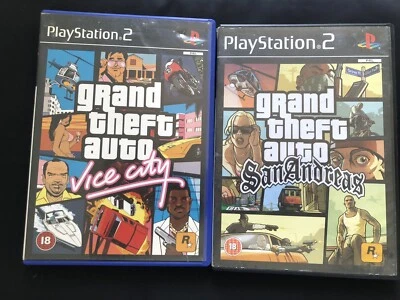 £0.99 • Buy Grand Theft Auto PS2 Bundle (PlayStation 2)  Vice City & SAN Andreas