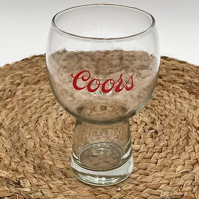 Vintage Coors Beer Glass 6 Inch Red Lettering • $8.39