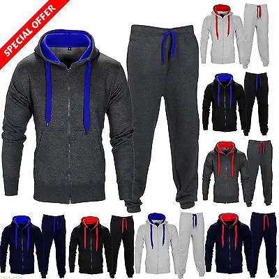 New Mens Tracksuit Set Fleece Hoodie Top Bottoms Joggers Gym Trackies Jogging  • £17.95