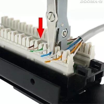 Punch Down IDC Faceplate Krone Push Tool For Network Ethernet Cable RJ45- • £3.29