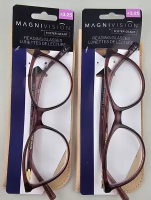 Magnivision Foster Grant +3.25 Reading Glasses +3.25 ( 2pc ) • $29.95