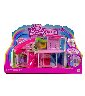 Barbie Mini BarbieLand 1.5  Doll & Dreamhouse Playset With Slide Pool & Elevator • $71.33