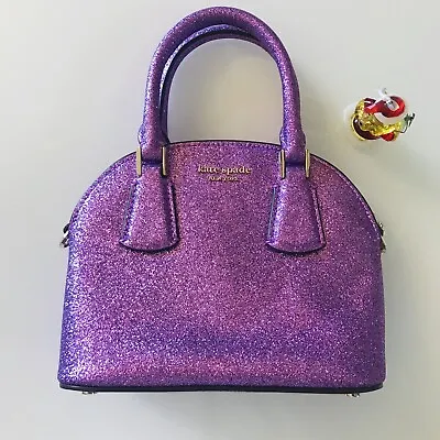 $310 • Buy Kate Spade New York Sylvia Glitter Mini Dome Satchel Candied Lilac PXRUA944