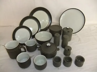 C4 Pottery Denby Chevron - Vintage Plates Bowls Jugs Pots Various Sizes 1B4A • £5.99