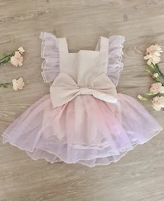 Baby Girl 1st Birthday Dress Cake Smash Outfit Girls Princess Tutu Party Dress • £16.99