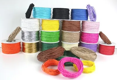 5m   100m Paper Covered Craft / Florist Wire 2 Mm - 18 Different Colours • £1.95