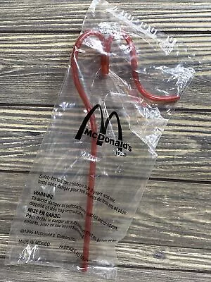 Vintage McDonalds Happy Meal Toy 1995 Red ‘M’ Twisted Straw  • $15