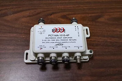 PCT-MA-1015-4P Multimedia Drop Amplifier 5-42 / 54-100 MHz Passive Return 6kV • $14.95