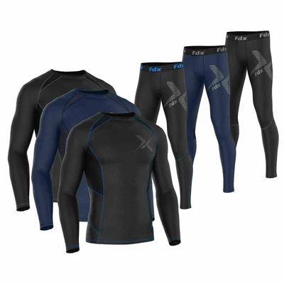 Men's Compression Winter Thermal Base Layer Under Full Suit Tights Shirt Pant Uk • £20.99