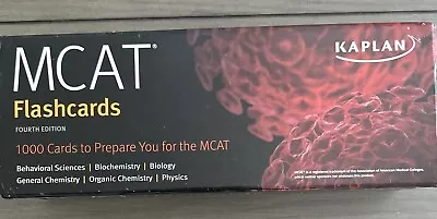 Kaplan MCAT Flashcards (4th Edition Fourth Edition) • $10.95