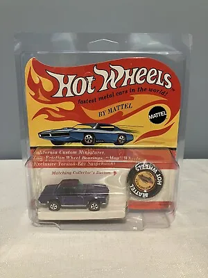 Hot Wheels Redline Mercedes Benz 280SL Purple Original Unpunched Blister 1969 • $489.95