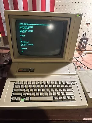 Vintage Apple IIe (2e) Computer W/ DuoDrive And Monitor  • $500