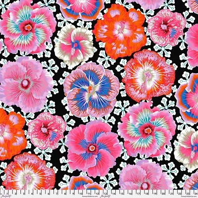 1/2 Metre Kaffe Fassett Floating Hibiscus Contrast PWPJ122 Cotton Quilt Fabric • £8.70