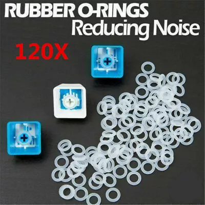 120Pcs Dampers Keycap White Rubber O-Ring Mechanical Keyboard For Cherry MX AU • $3.07