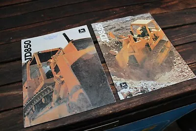 Vintage John Deere Bulldozer Tractor Sales Brochure Catalogue JD850 JD855 • $19.99