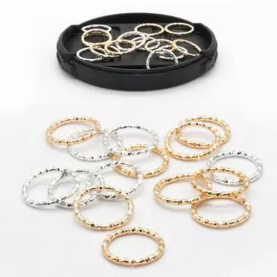 £6.82 • Buy 100pcs Flexible Hair Braid Rings DIY Dreadlocks Hair Loop Clips Hair Jewelry
