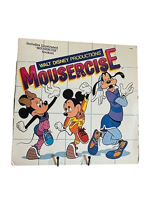 Disney Album Mousercise LP Record Vintage Vinyl Record Mickey Minnie Mouse Goofy • $16.37