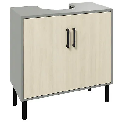 Kleankin Bathroom Sink Cabinet Under Sink Basin Storage Cupboard With Shelf • £37.99