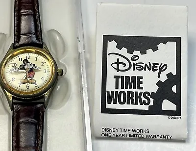 Vintage Classic Walt Disney Mickey Mouse Time Works Watch Theme Park Exclusive • $5