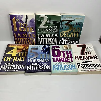 Women's Murder Club Books X 7 James Patterson #1 2 3 4 5 6 7 Crime Thriller Lot • $59.95