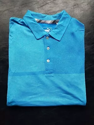 $49.18 • Buy Nwt Men's Puma Evoknit Breakers Polo, Size: Medium, Color:blue Azur Heather-j411