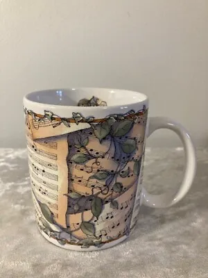 Lang And Wise Coffee Tea Mug Musical Notes 2000 Susan Winget Excellent • $9.50