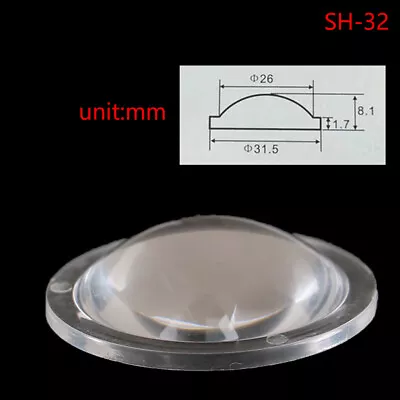 1Pc PMMA Plano Convex Acrylic Transparent Condenser Lens For Zoom LED FlashligJ4 • $10.05