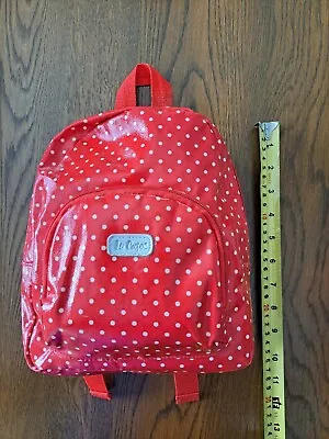 £15 • Buy Kawaii Cute Mini Backpack Rucksack  Red With White Spots Polka Dot Oilcloth