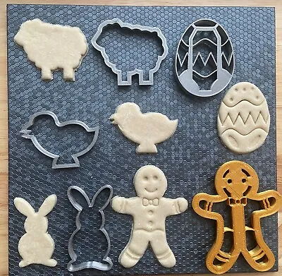 £2.64 • Buy Easter Cookie Fondant Cutters Birthday Cake Icing UK Xmas Baking Biscuits