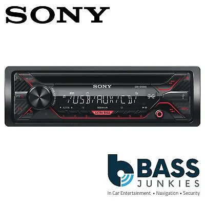 £99.95 • Buy Sony 55x4 Watts Single Din CD AUX USB Android RCA Car Stereo Player Red Display