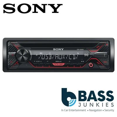 £99.95 • Buy Sony 55x4 Watts Single Din CD AUX USB Android RCA Car Stereo Player Red Display