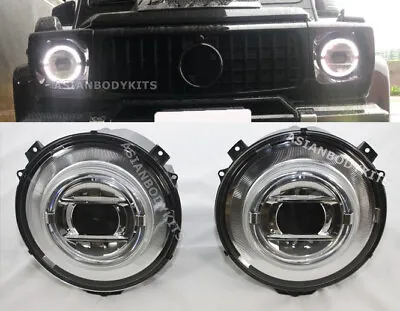For Mercedes Benz G-class W463 Chrome LED DRL Headlights W464 Style (2007-2017) • $480