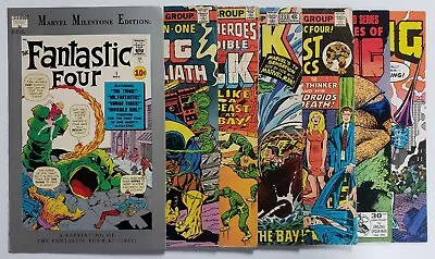 B 1983-1992 Marvel Comics Mixed Lot Of 7 | Hulk | The Thing | Fantastic Four • $0.77