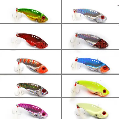 Metal VIB Lure Bass Fishing Lures Blade Baits Walleyes Jigging Spoons 10Pcs • $16.14