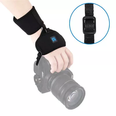 Secure Neoprene Camera Grip Hand Strap With Plate For Canon Nikon SLR/DSLR  US • $9.61