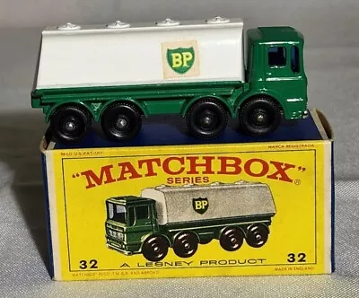 Matchbox Series #32 BP  Leyland Petrol Tanker New In Box Near Mint Condition • $13.50